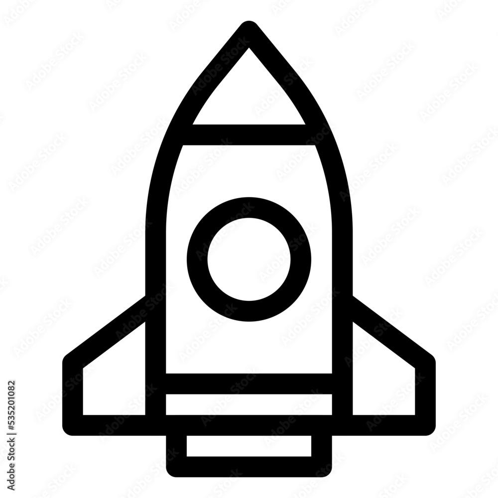 Rocket Icon Outline