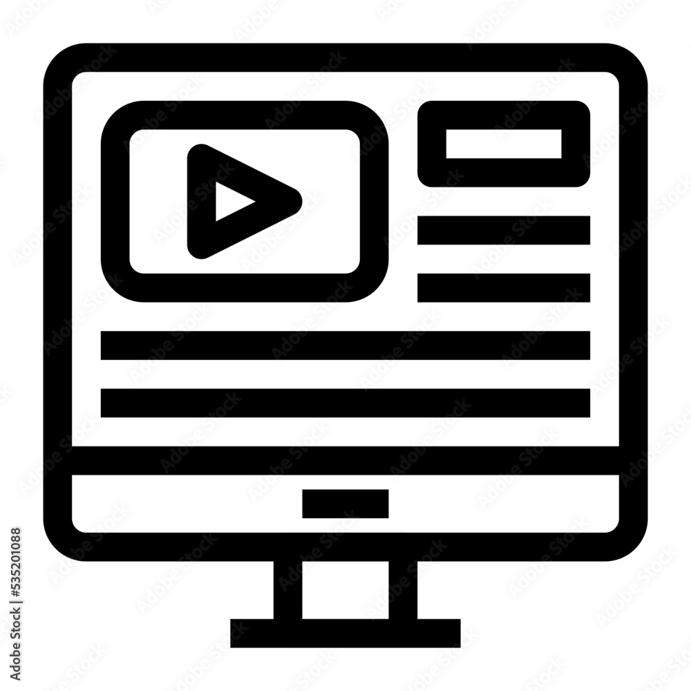 Online Advertising Icon Outline Online Advertising Icon Outline