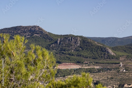 Fototapeta Naklejka Na Ścianę i Meble -  La Serreta de Alcoy vista desde la subida a la cruz del preventorio, Comunidad Valenciana, España