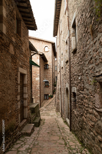 ancient village of Macerino in the Umbrian mountains