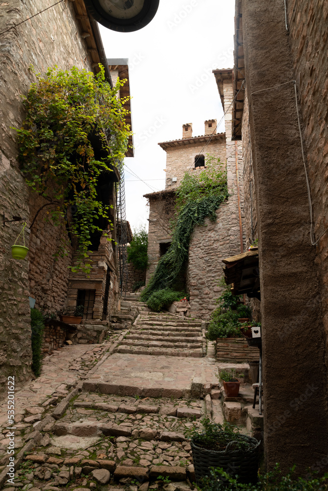 ancient village of Macerino in the Umbrian mountains