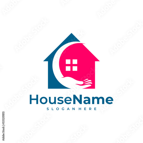 House Care logo designs concept vector. Medical Home logo template
