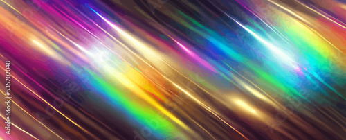colorful vivid iridescent holographic rainbow foil, background, banner
