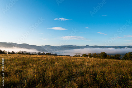Morning mist in Zebegény during September © pellephoto