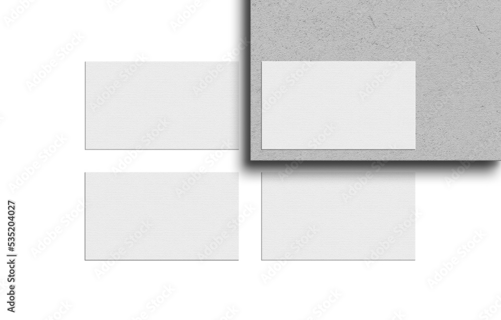 Minimal white business card on particle board mockup Minimal white business card on particle board mockup