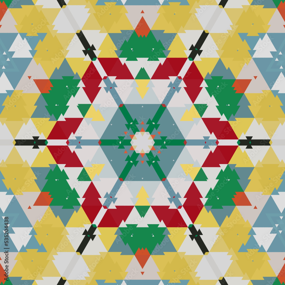 illustration graphic design abstract pattern triangled kaleidoscope marrei 8