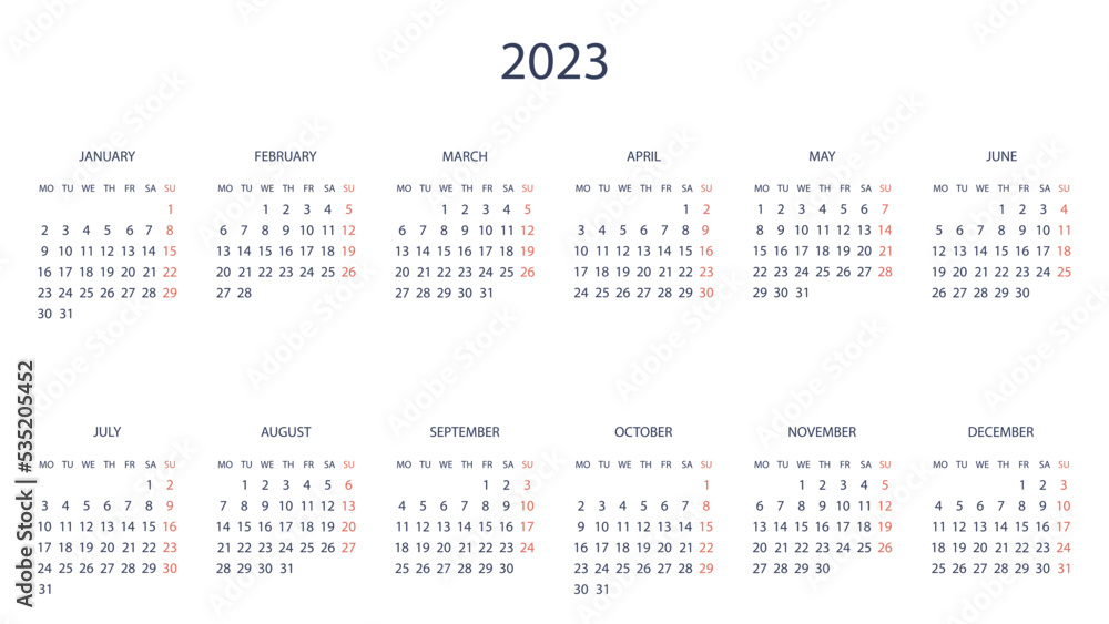 calendar for 2023 calendar for 2023