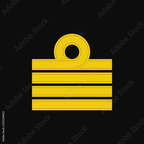 Navy captain military rank vector