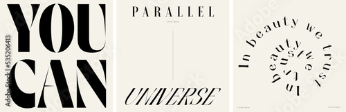 Vector hand drawn minimalistic placard. Creative artwork. Template for card, poster, banner, print for t-shirt, pin, badge, patch.