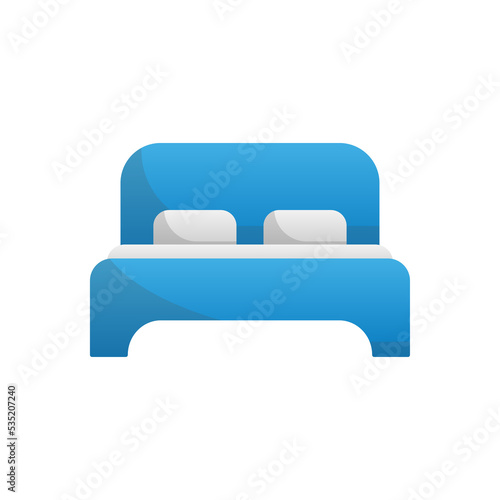 Bed icon design template vector illustration