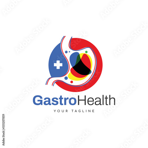 Medical Gastro Intestinal Clinic Logo Design Template