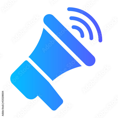 megaphone gradient icon