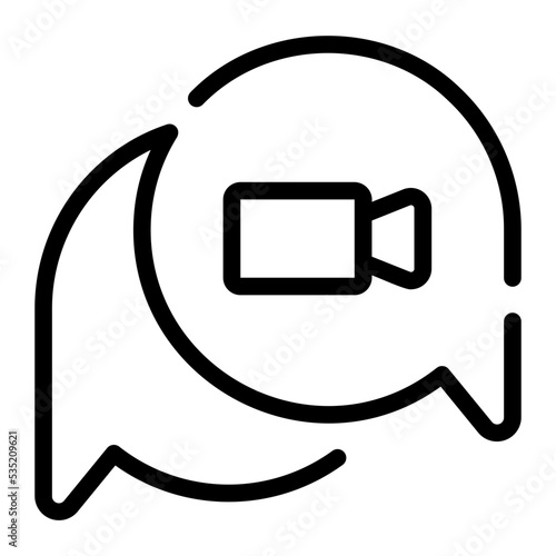 video call line icon