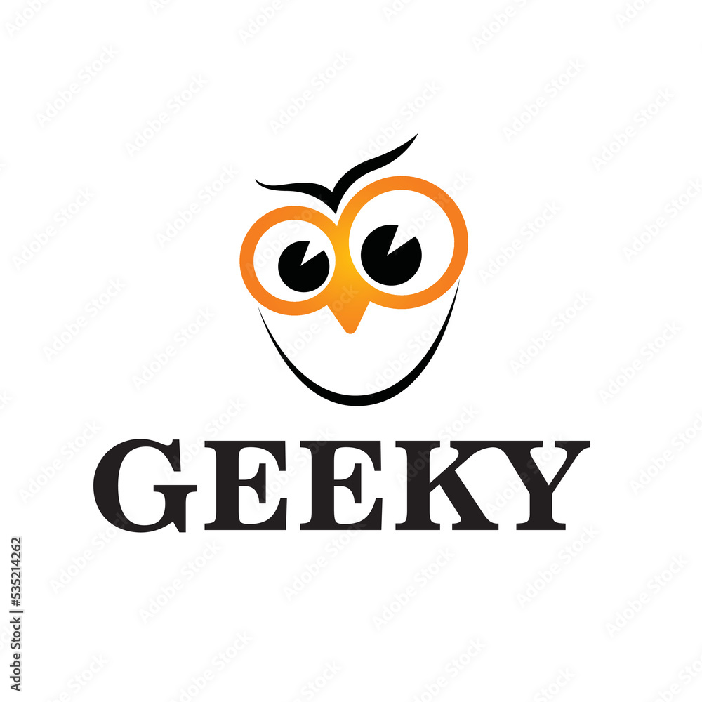 Fototapeta premium Geeky Logo for a company