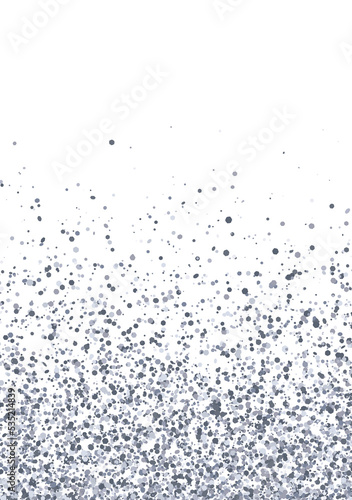 Silver scattered sparkling glitter
