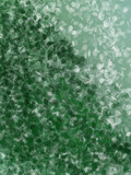 Abstract image with overlapping ovals in green and white gradients.