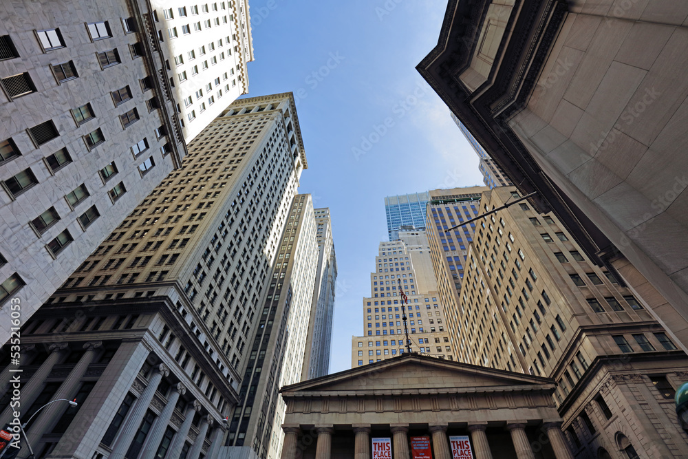 NEW YORK CITY - APRIL 5: New York Stock Exchange closeup on April 5, 2016 in Manhattan, New York City. It is the world's largest stock exchange by market capitalization of its listed companies.