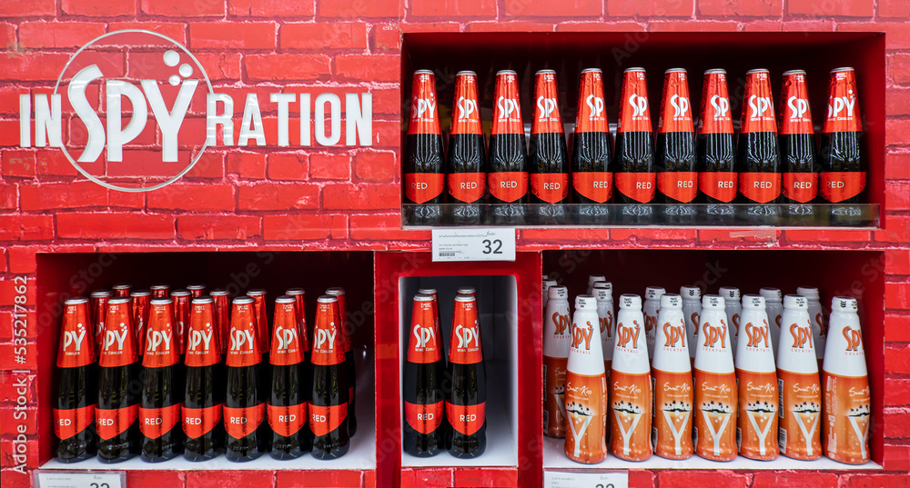 Bangkok, Thailand 18 Sep 2022 Spy Wine Cooler is a readytodrink