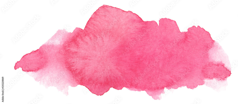 Abstract watercolor texture hand drawn illustration pink red wash