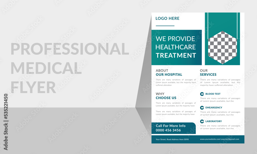 modern Medical Care flyer template vector design unique Medical Marketing poster creative A4 size Flyer deign modern Medical Care flyer template vector design unique Medical Marketing poster creative A4 size Flyer deign