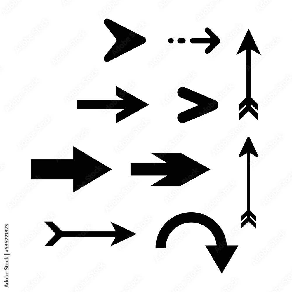 Hand drawn arrow collection set Hand drawn arrow collection set
