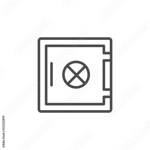 money brankas icon vector illustration design template web. Isolated on white background.