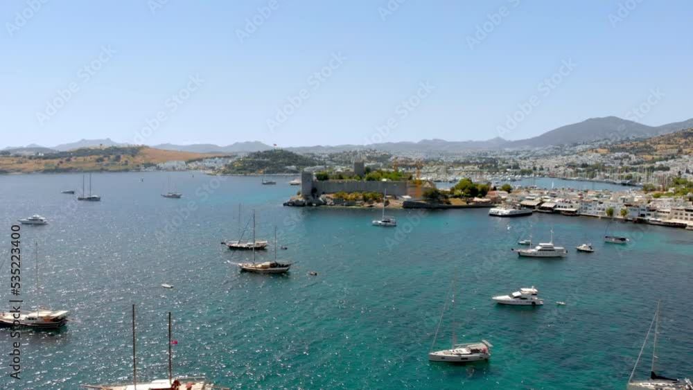 Bodrum Turkey Aerial Landscape Urban View Bodrum Turkey Aerial Landscape Urban View