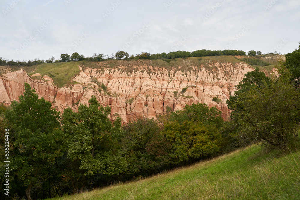 Red Ravine in Romania landscape