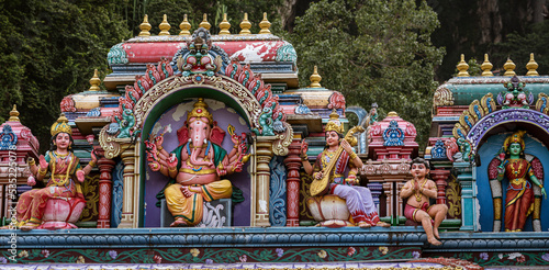 Canvas Print Malaysia, July 10, 2022 - Temple at Batu Caves.
