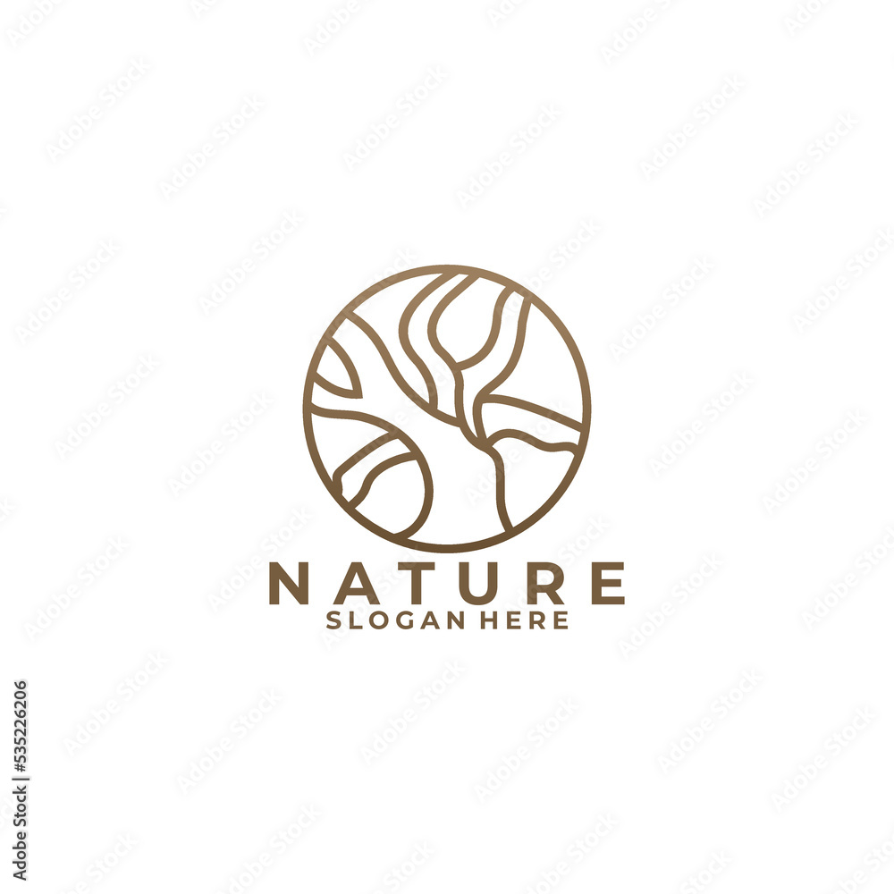 tree logo icon vector isolated tree logo icon vector isolated