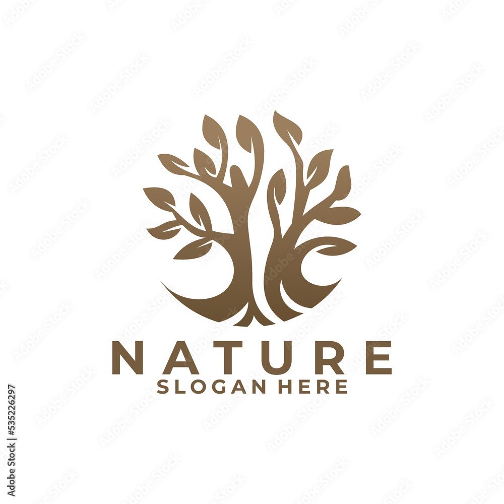 nature tree logo icon vector isolated nature tree logo icon vector isolated