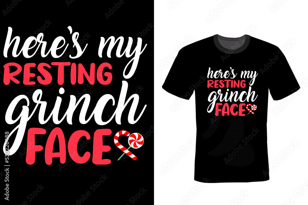 Merry Christmas T-Shirts Design Template Merry Christmas T-Shirts Design Template