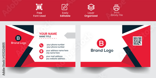 Corporate New business card template,visiting card, business card inspiration Modern business card design template, Clean professional business card template,  2023