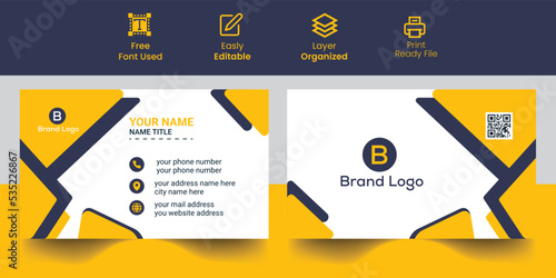 Corporate New business card template,visiting card, business card inspiration Modern business card design template, Clean professional business card template,  2023