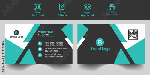Corporate New business card template,visiting card, business card inspiration Modern business card design template, Clean professional business card template,  2023
