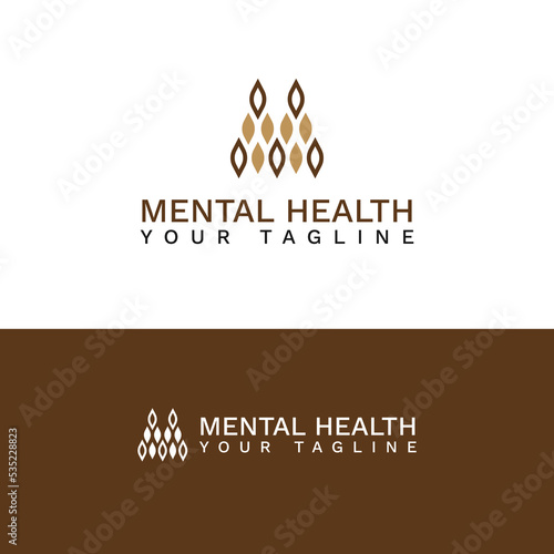 Mental Health Logo Vector Illustration