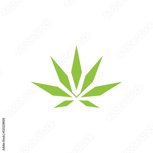 green cassava logo design isolated