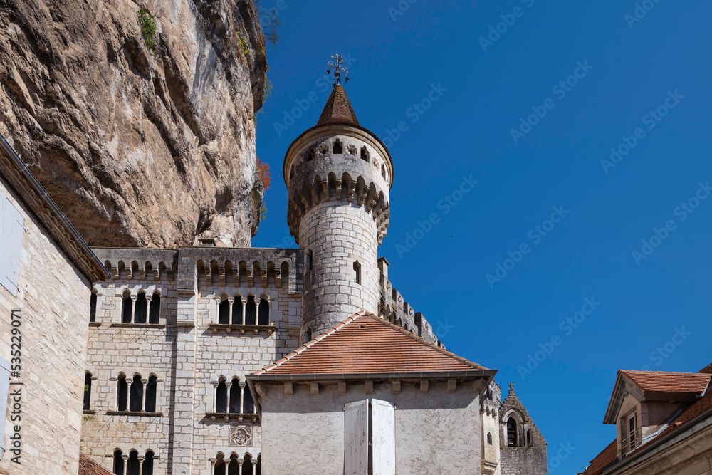 old architecture in the city of rocamadour