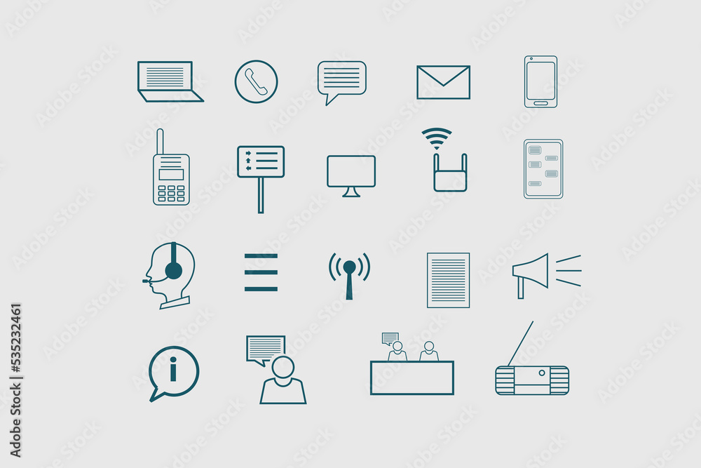 Illustration vector graphic of information set collection. Good for icon or symbol