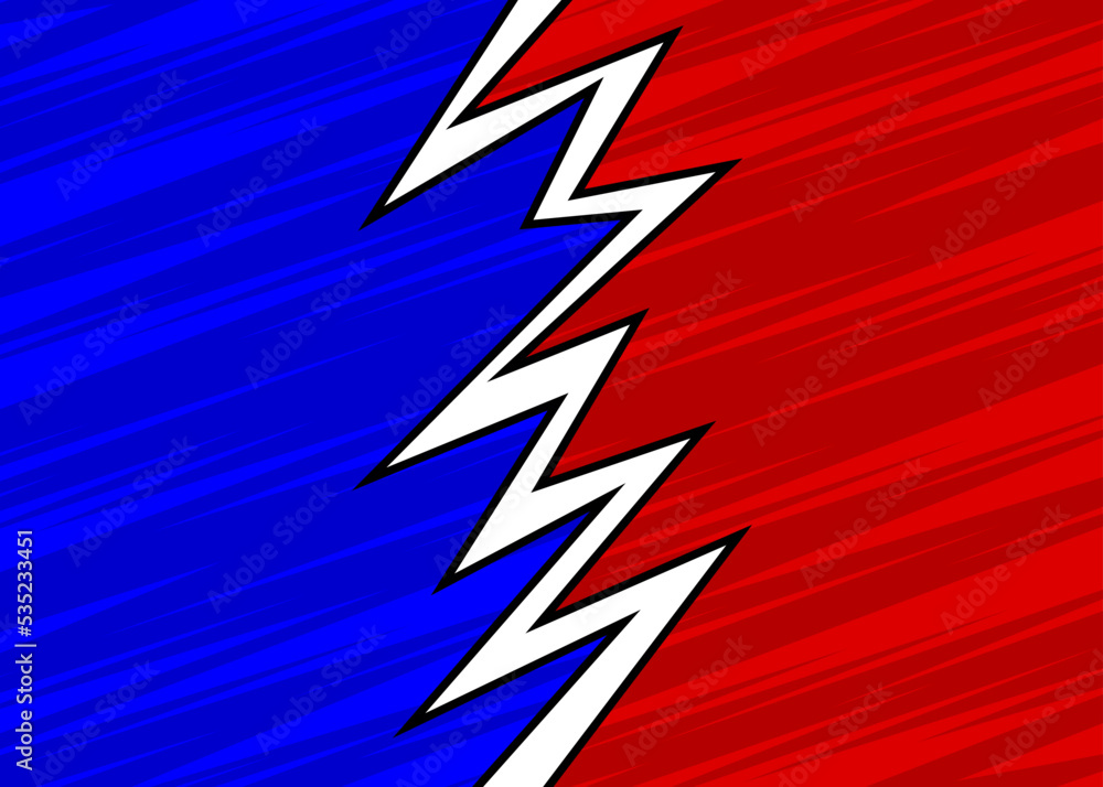 Two side background with comic style and slash line pattern. Versus mode background Two side background with comic style and slash line pattern. Versus mode background