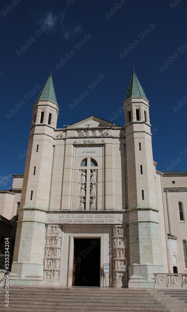 Italy, Umbria, Perugia: Saint Rita Basilica in Cascia.
