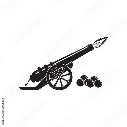 cannon logo vector design template