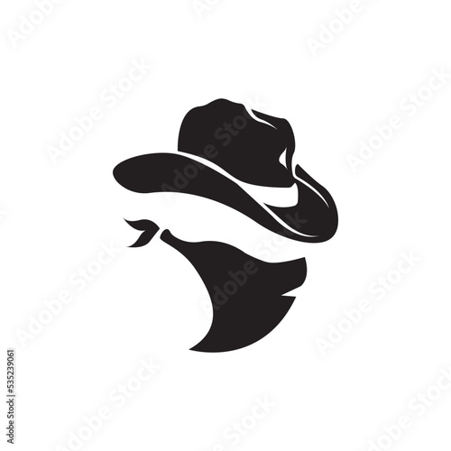 Criminal mask and Bandit icon, logo vector design
