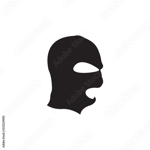 Criminal mask and Bandit icon, logo vector design