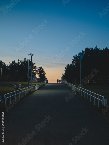 夕暮れ、帰り道