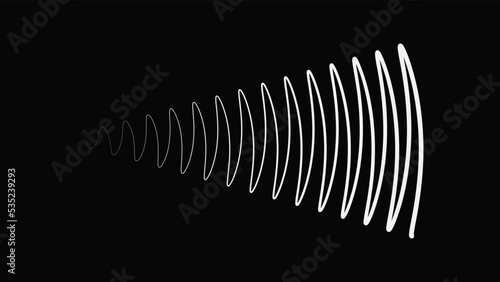 Wave energy sonar signal extending background