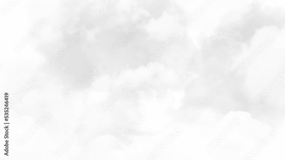 Naklejka premium White cloudy sky for background. Sky with soft clouds in black and white tone for backgrounds