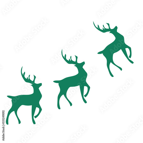christmas deer decor santa rudolph