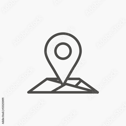 Gps icon vector. location, pin, pointer, map, marker, travel, pin, point icon vector symbol