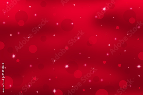 Christmas red background with lights.